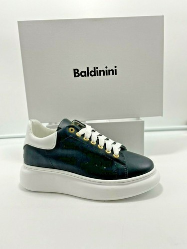BD1 SNEAKERS DONNA BALDININI 38 BLU IN PELLE MADE IN ITALY | eBay