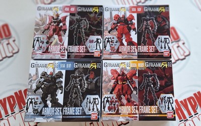 2021 Bandai Gundam GFrame14 Model 49,50,51,RE02A Armor & Frame Kit Set Of 4 NEW!