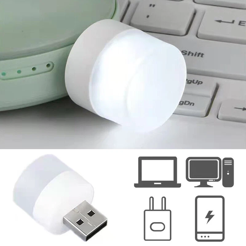 10x USB Night Light LED Eye Protection Table Lamp 1W Mini Computer Mobile  Power.