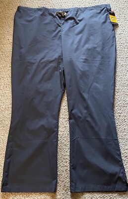 NWT Wonder Wink Flex Pewter Gray Women Scrub Pants Bottoms - True Plus Fit 5XL