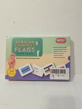 Krazy Flash Cards Educational African Countries Flags 54 Flash Cards