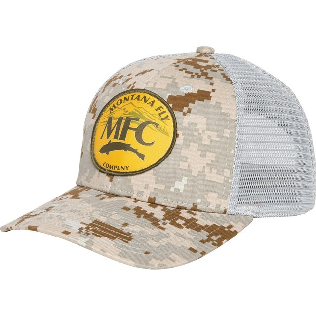 Montana Fly Fishing Company Mountain Logo Trucker Hat Cap Digital Camo NEW! eBay