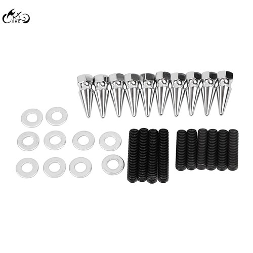 For Harley Softail 2003 - 2006 Chrome Spike Rear Fender Strut Bolts FXST FLSTN - Picture 3 of 15