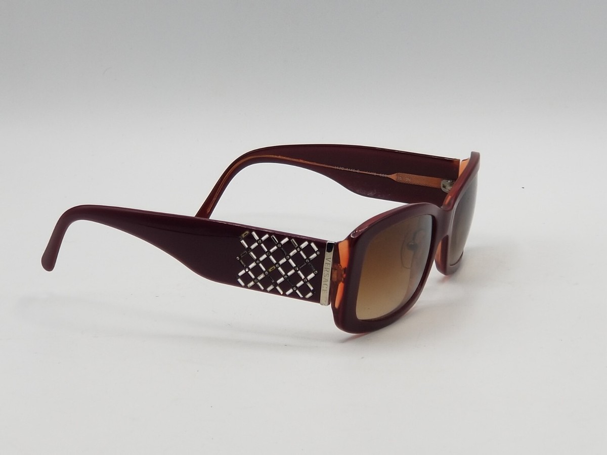 Versace MOD 4146 Non-RX Burgundy Frame Sunglasses Made In 