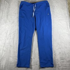 Figs Scrub Pants Womens XL Tall Blue Yola Skinny Technical Collection Cargo