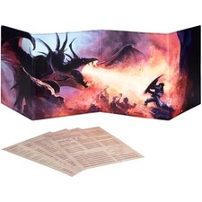 DND DM Screen 5e - D&D Dungeon Master Screen Full Color Print with Customizable