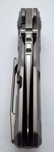 Reate Knives T1000 3.5 Inch Tanto CPM3V Blade Bead Blasted Grey Titanium Handle - Picture 10 of 12