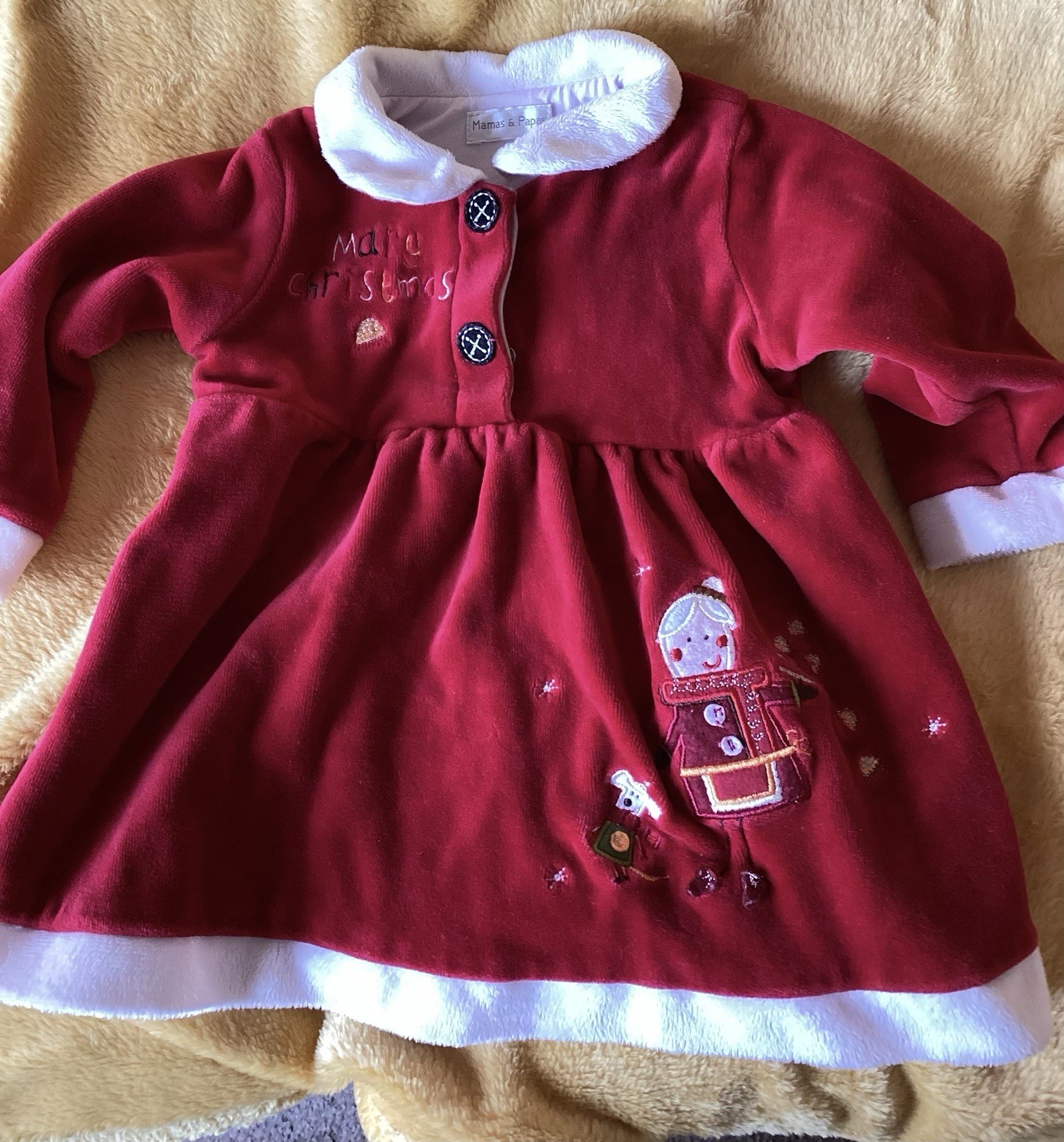 Vestido de Navidad Mamas And Papas Bebé Niña María 6 - 9 Meses Navidad A