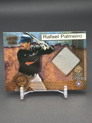 2001 Pacific Past and Present Game-Worn Jerseys Rafael Palmeiro #9