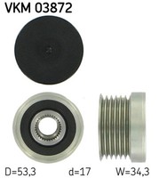 Generatorfreilauf SKF VKM 03872 FüR BMW X1 X3 Z4 N46 E81 E92 E87 E91 N42 E60 E46