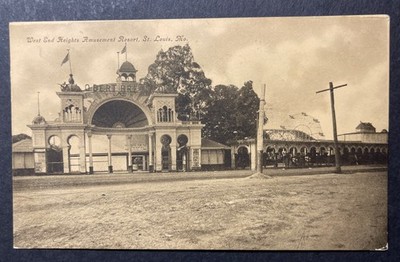 West End Heights Amusement Resort St Louis Missouri printed 1909