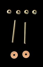 Straight Razor Hardware Pinning Kit (cup washers~brass)