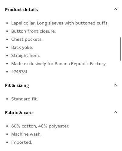 Giacca uomo Banana Republic maglia a costine transizione panna M tasche petto nuova con etichetta - Foto 5 di 5