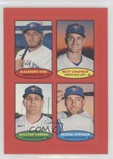 2023 Heritage High Number Red Alejandro Kirk Matt Chapman Daulton Varsho 13a8