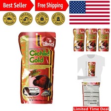 Hikari 3 Pack Cichlid Gold Floating Pellets 8.8oz - Fish Nutrition
