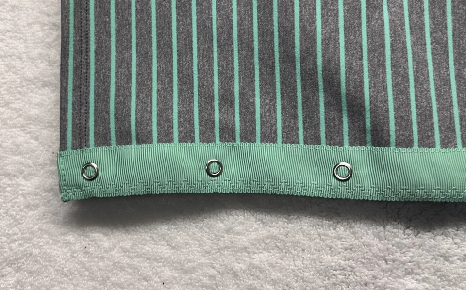 Bufanda a rayas Lululemon verde azulado Vinyasa para mujer (T6) Foto 2 de 4