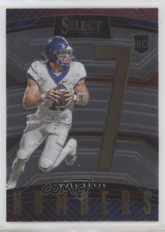 2023 Panini Select Draft Picks Select Numbers Will Levis #SN-WL 1i8