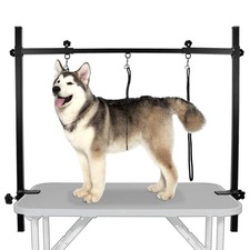 LEIBOU H-Shape Dog Grooming Arm Pet Supplies Grooming Table Arm with 3 Noose and