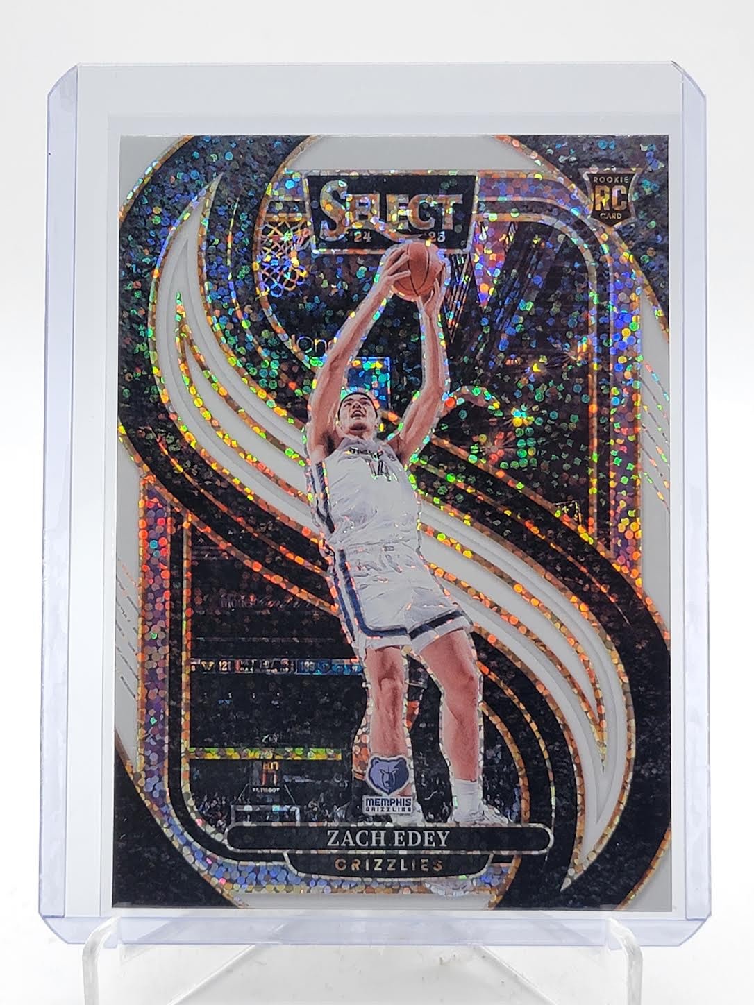ZACH EDEY 2024-25 SELECT PREMIER ROOKIE WHITE SPARKLE PRIZM RC Q4441