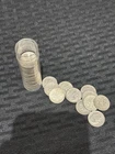 Mix Tube of 90% Silver Rosevelt & Mercury Dimes. $5 Face Full Tube Of 50