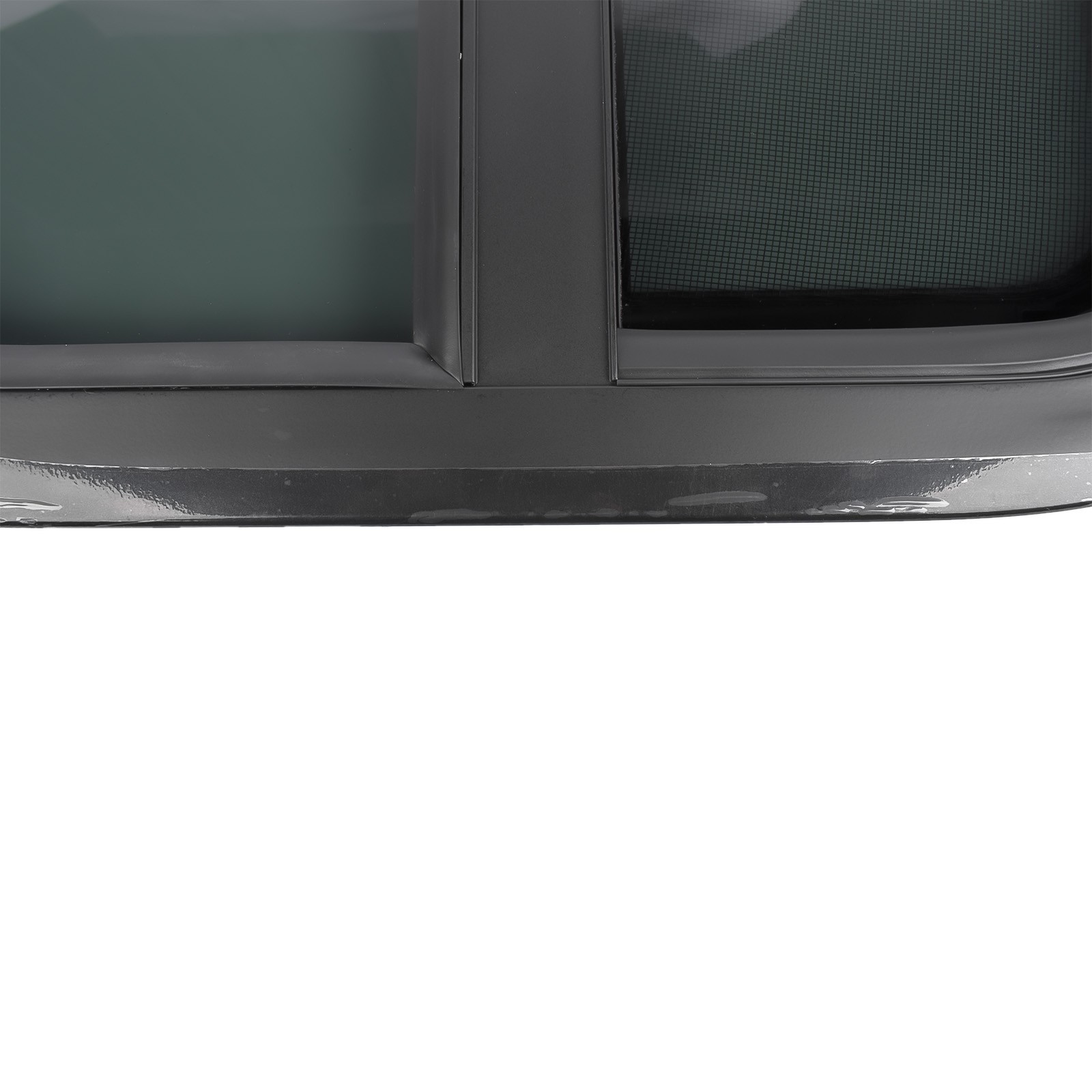 New Vertical RV Window 14" W x 16" H Tinted Sliding + Net Screen and Trim Ring