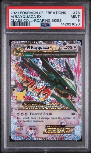 M Rayquaza Ex 76 -Celebrations Classic Collection Class.Coll-Roaring Skies PSA 9