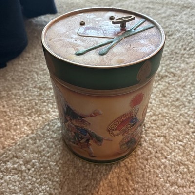 Vintage Lambertz Musical Cookie Tin- Made In Germany Working