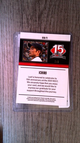 ICHIRO 2025 LEAF 15 ANNIV. #91B71 '91 LEAF PINK SHIMMER 7/8 - Bild 2 von 2