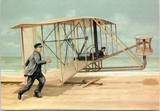 Wright Brothers "Flyer" Painting by John Batchelor - 4x6 Modern Postcard - 1990