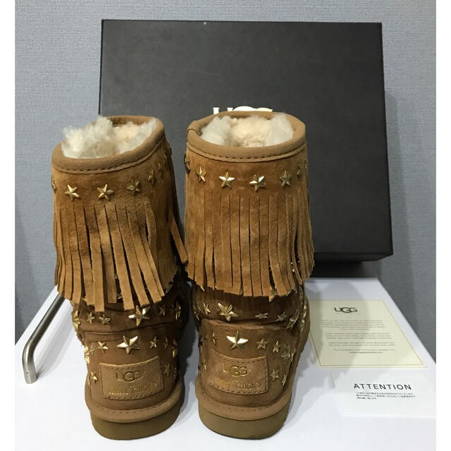 Women 5.5US Jimmy Choo Ugg Star Studded Fringe Shearling Boots | eBay