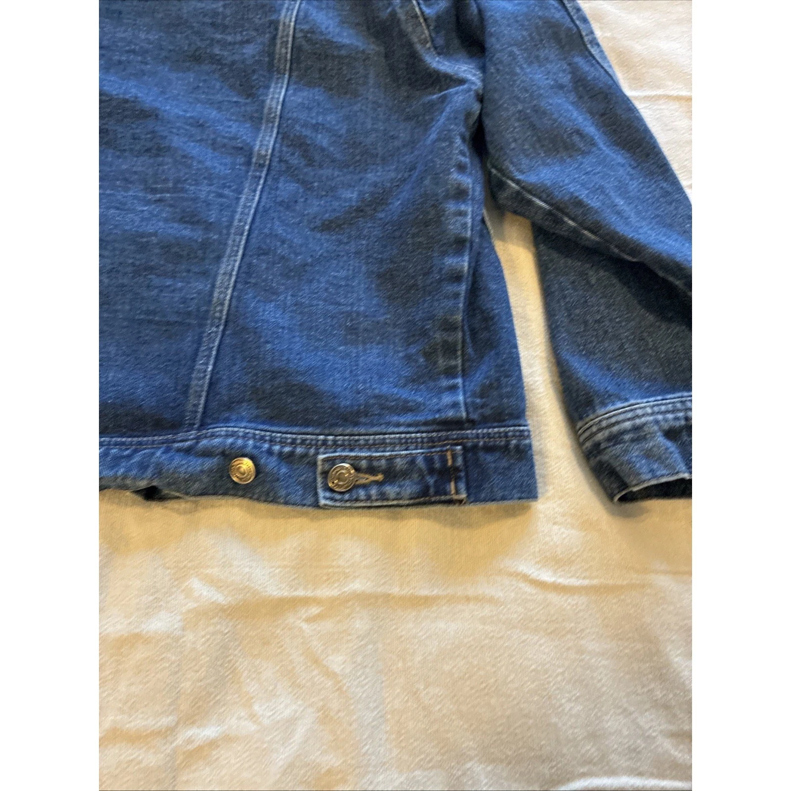 VTG 90s Marlboro Country Store Blue Denim Trucker Jacket Star Tag Mens XL image 18