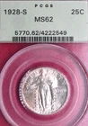 PCGS OGH GREEN TAG MS-62! 1928-S STANDING LIBERTY QUARTER