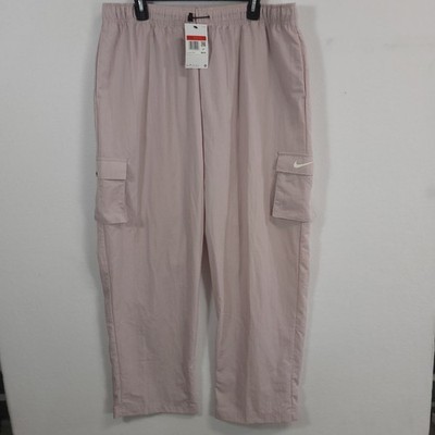 Nike Sportswear Essential Womens L High Rise Woven Cargo Pants DO7209-010 NEW