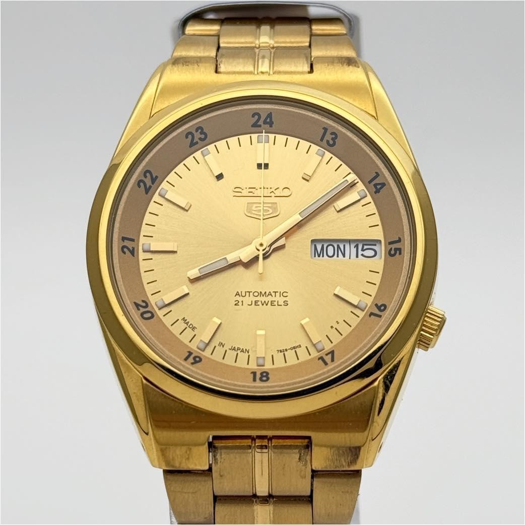 Steel Automatic Back Japan Gold See 5 Stainless 7S26-02C0 SEIKO Watch Through - VintageWatches.PK Steel Automatic Back Japan Gold See 5 Stainless 7S26-02C0 SEIKO Watch Through - vintagewatches.pk