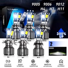 2X LED Scheinwerfer H1 H4 H7 Zulassung Xenon-HID 1:1 Halogen Canbus Kein Fehler