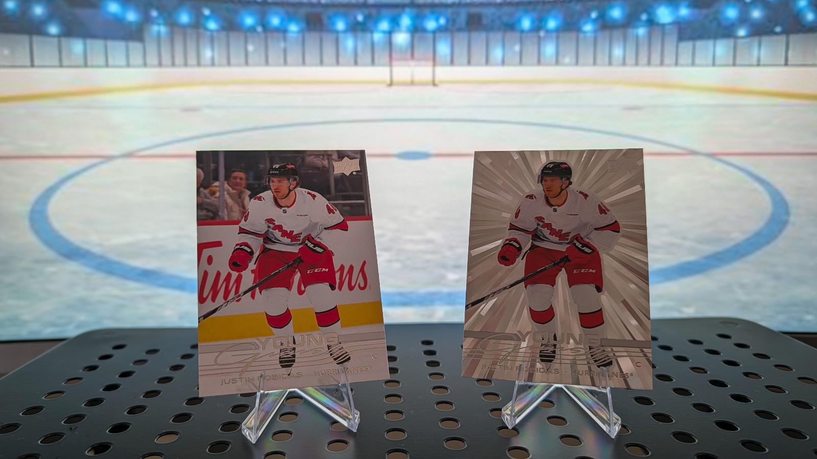 2025-26 Upper Deck Series 1 Young Guns Outburst Justin Robidas #243