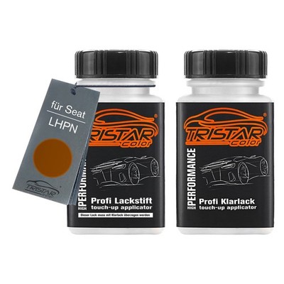 Autolack Lackstift Set für Seat LHPN Cup Copper Metallic Mat Basis Klarlack