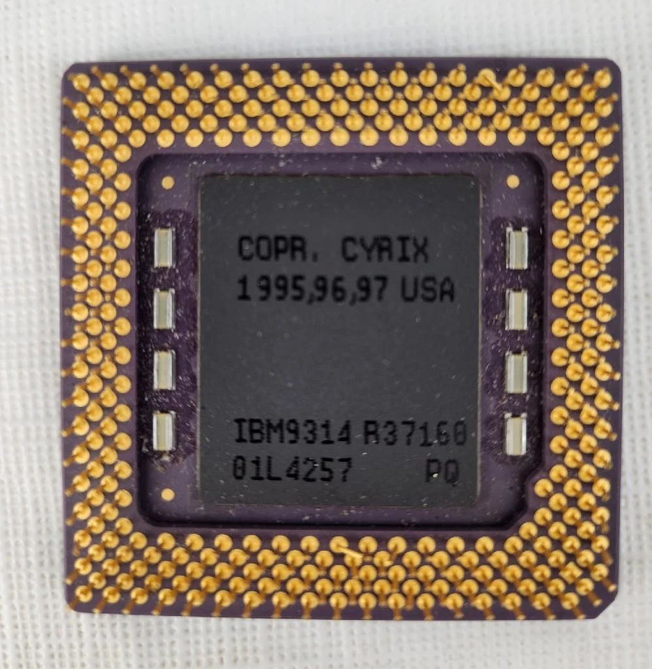 De colección CPU IBM 6x86MX-PR200 Procesador CPU Chip Goldcap 2.0x 75MHZ-2.9V Núcleo Foto 2 de 3