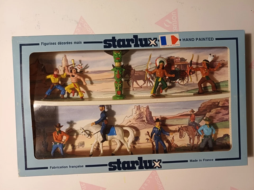 boîte présentoir coffret Starlux Indiens et cow boy  - Photo 2/4
