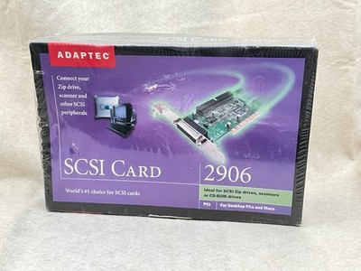NOS Adaptec SCSI Card 2906 for Mac/PC NEW SEALED