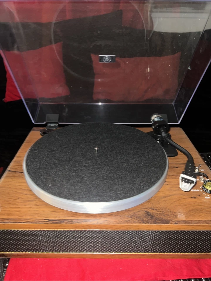 GE Vintage Turntable Record Player Stereo System 11-2017A - Image 2 of 4