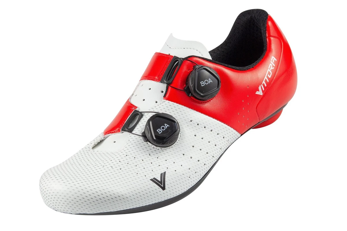 2023 Vittoria Veloce Performance Road Shoes, White/Red | eBay display picture 1