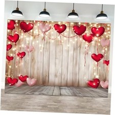 Valentine's Day Backdrop Pink Red Love Heart Photography 6x4ft color 4