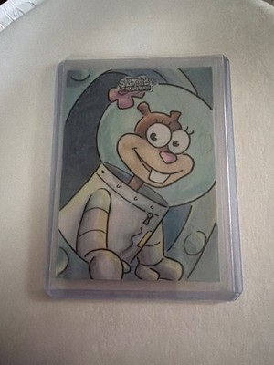 2025 Topps Chrome SpongeBob SquarePants Sandy Sketch Card Artist Auto 1/1