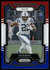 Zack Moss 2023 Panini Prizm #132 Red White Blue Indianapolis Colts