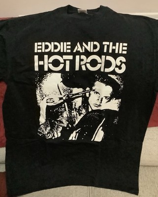 EDDIE AND THE HOT RODS - T-SHIRT LARGE SIZE: GEBRAUCHT/KAUM GETRAGEN