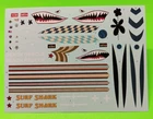 AMT 1959 Cadillac Ambulance 1/25 Surf Shark Malibu Decal Sheet WWII Nose Art