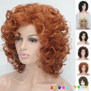 Women Short Ombre Soft Super Kinky Curly Layered Natural Hair