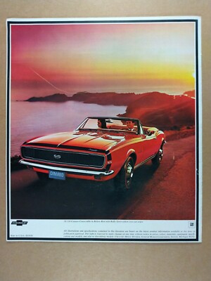 1967 Chevrolet Camaro カタログ　正規　ディーラー　希少 1967 Chevrolet Camaro カタログ 正規 ディーラー 希少 1967 カタログ