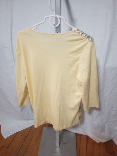 Camisa bordada manga 3/4 para mujer Quacker Factory RN#117150 - Imagen 6 de 6